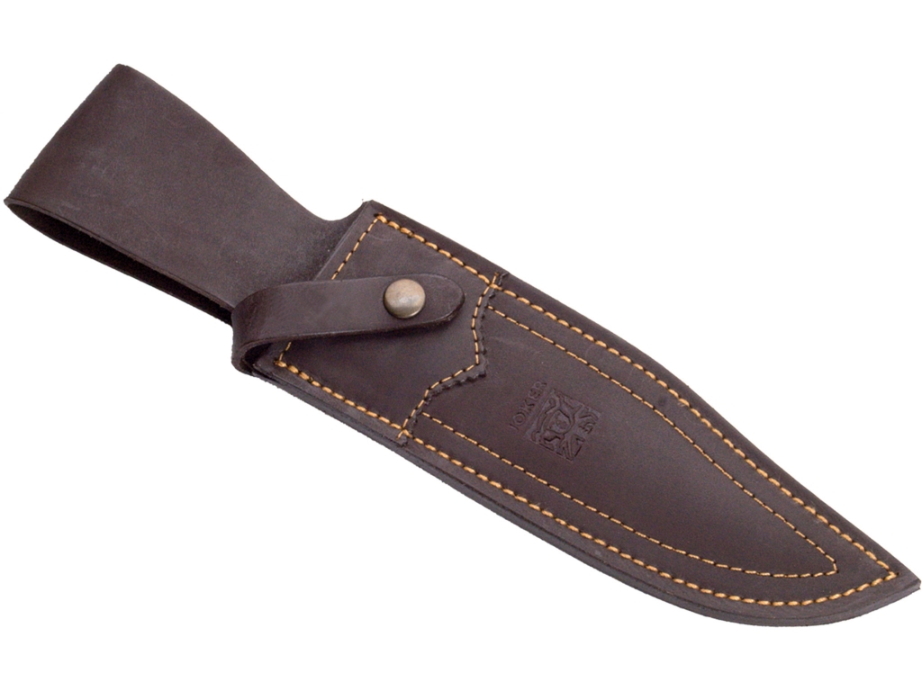 CUCHILLO DE CAZA JOKER BOWIE 25 CON PUÑO DE CORONA ASTA CIERVO Y HOJA DE 25 CM.