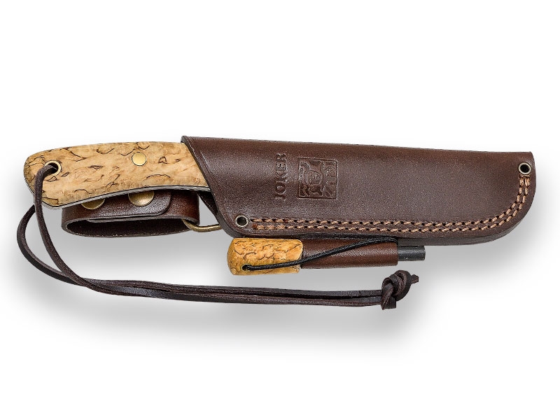 CUCHILLO BUSHCRAFT JOKER NESSMUK , MANGO DE ABEDUL