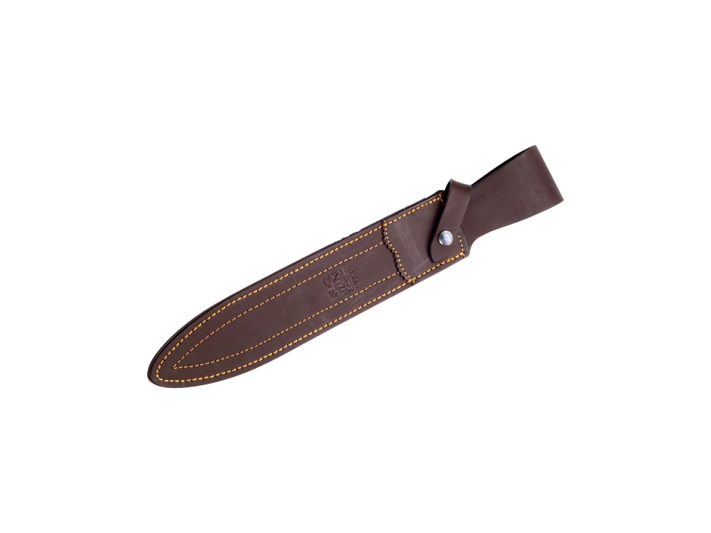 DAGUE DE CHASSE JOKER CHAMOÍS, LONGUEUR LAME 25,5 CM ACIER INOX, MANCHE BOIS D'OLIVIER. ETUI EN CUIR.