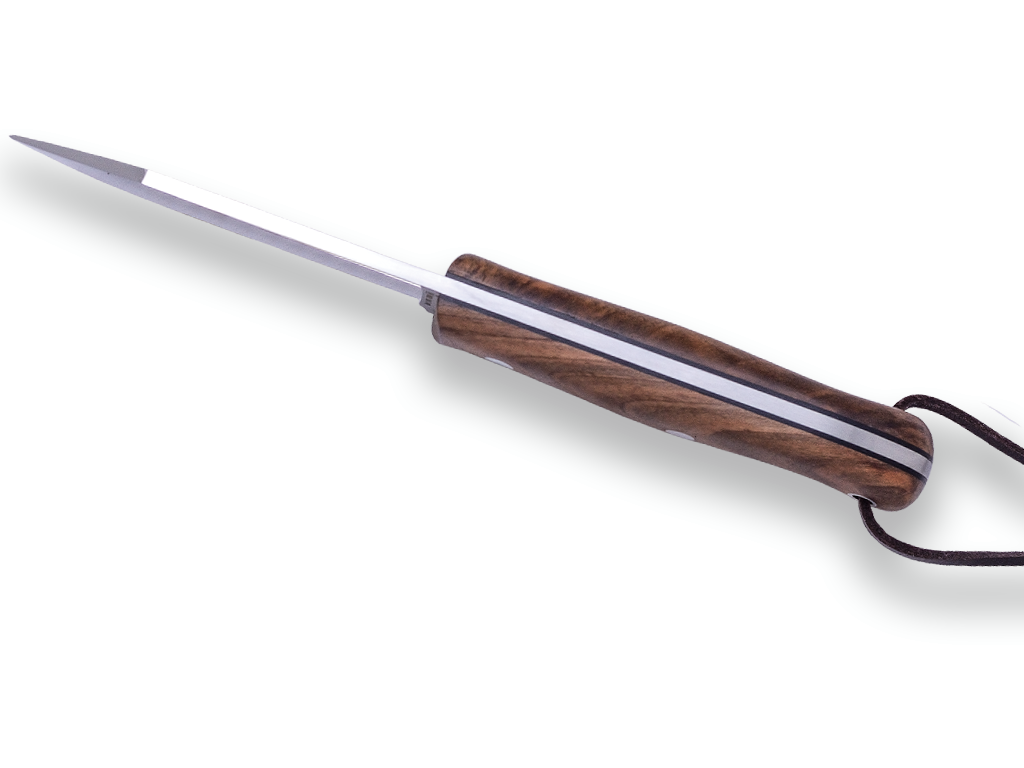 WALNUT HANDLE SURVIVAL AND BUSHCRAFT KNIFE JOKER BS9 CAMPERO WITH FIRESTEEL