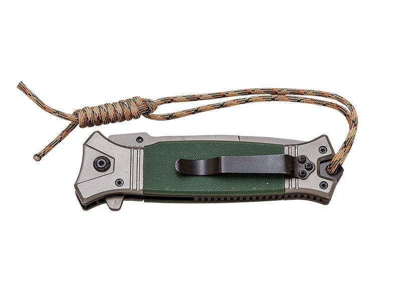NAVAJA DE RESCATE MANGO G10 APERTURA CON RODAMIENTOS HOJA 9,5 CM + FUNDA