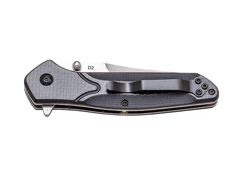 NAVAJA PUÑO FIBRA CARBONO APERTURA CON RODAMIENTOS HOJA D2  8 CM