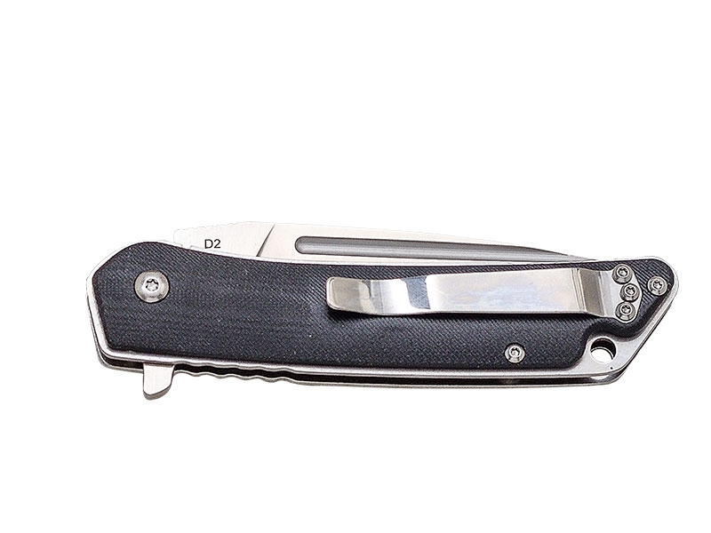 NAVAJA PUÑO G10 APERTURA CON RODAMIENTO HOJA D2 8,5 CM
