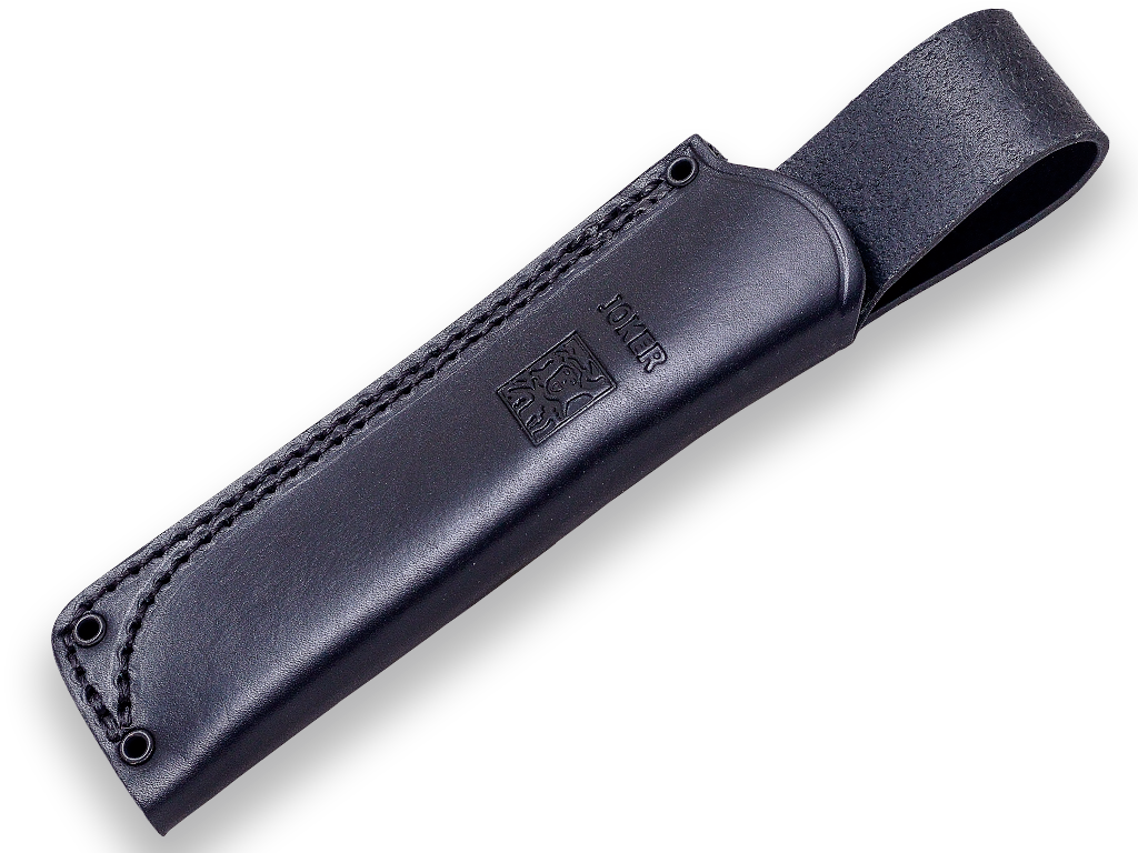CUCHILLO BUSHCRAFT Y SUPERVIVENCIA JOKER BS9 LYNX MANGO CANVAS MICARTA NEGRA FUNDA CUERO
