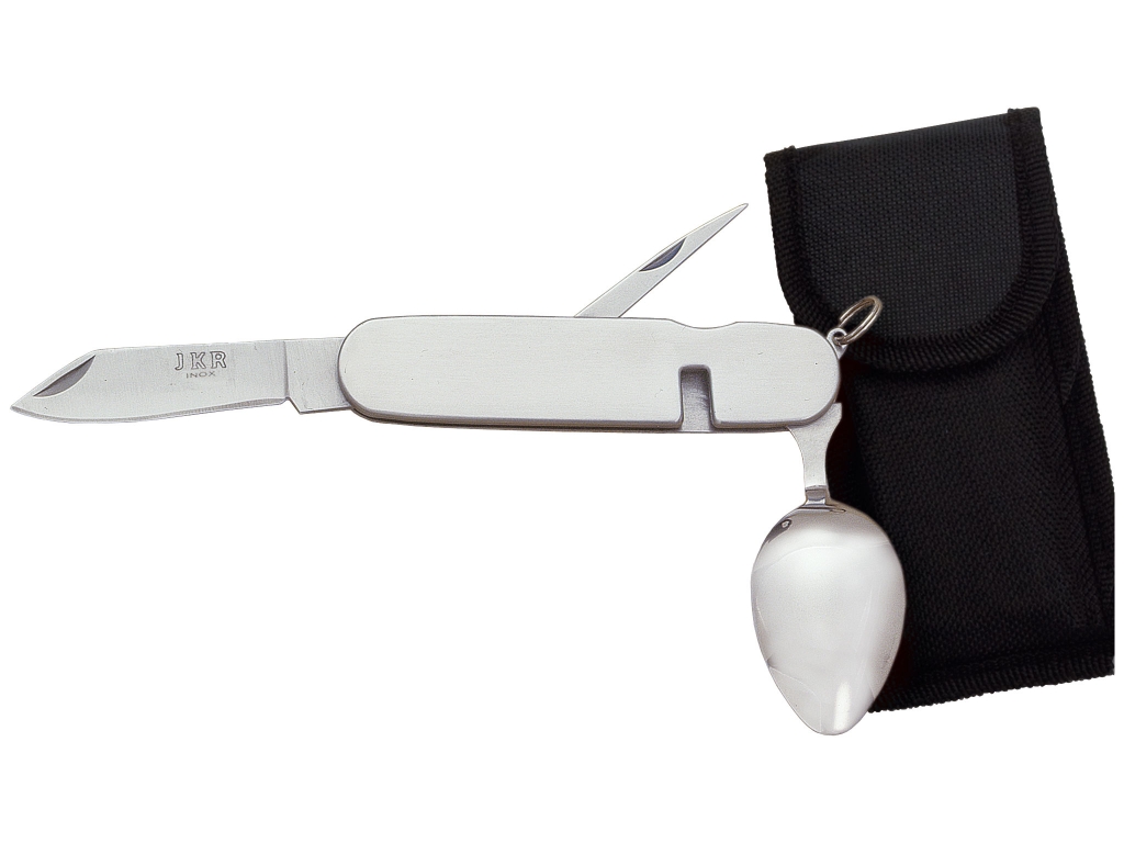 CUBIERTO DE CAMPING CON FUNDA DE NYLON