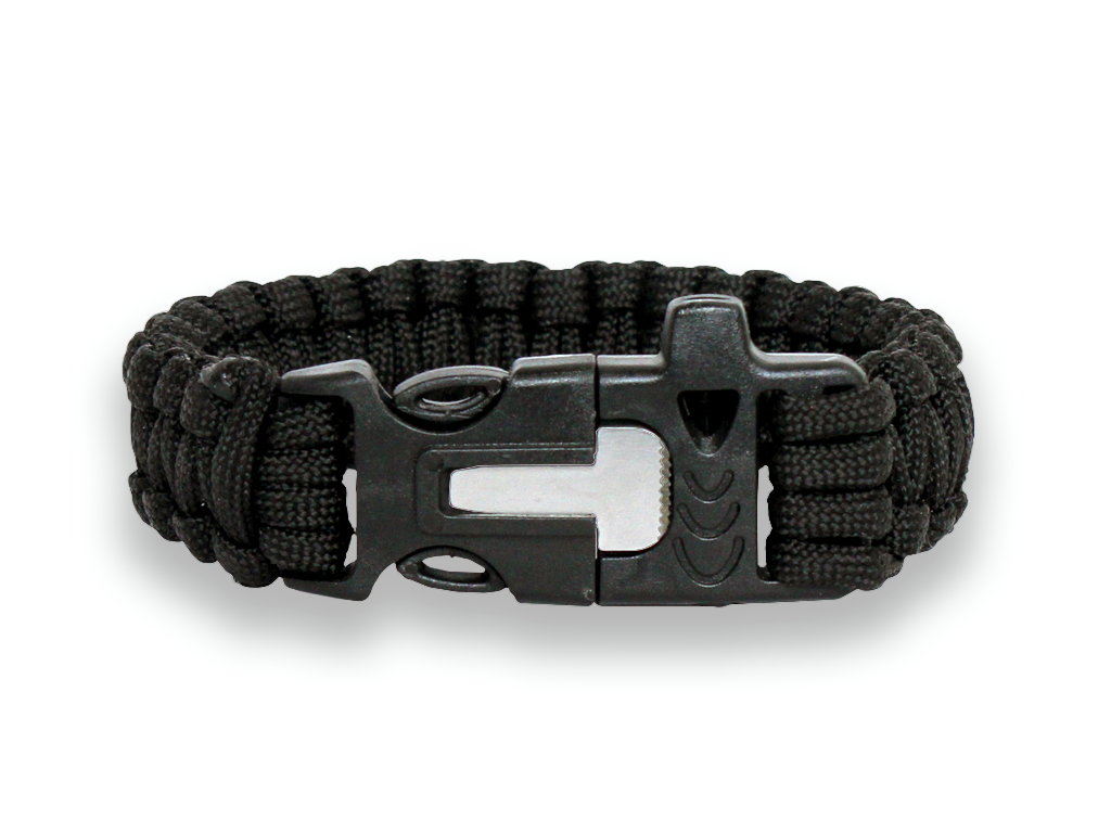 BRACELET DE SURVIE PARACORD AVEC ALLUME FEU ET SIFFLET