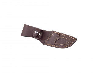 CUCHILLO DESOLLADOR JOKER VENADO D, VIROLA INOX, CACHAS ASTA DE CIERVO, HOJA INOX DE 10 CM.FUNDA DE CUERO.