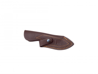 CUCHILLO DESOLLADOR CON CACHAS EN ASTA DE CIERVO Y HOJA INOX DE 8,5 CM.