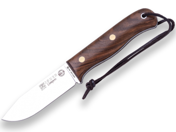 WALNUT HANDLE SURVIVAL AND BUSHCRAFT KNIFE JOKER BS9 CAMPERO WITH FIRESTEEL