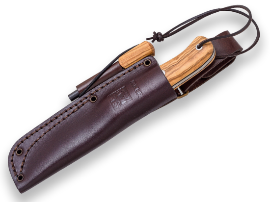 JOKER CAMPERO BUSHCRAFT KNIFE, OLIVE HANDLE, CARBON STEEL