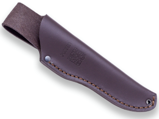 CUCHILLO DE CAZA JOKER FLECHA, PUÑO ASTA DE CIERVO, HOJA DE 10,5 CM. FUNDA DE CUERO