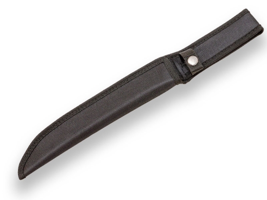 CUCHILLO SAMURAI PUÑO GOMA HOJA 27 CM FUNDA NYLON