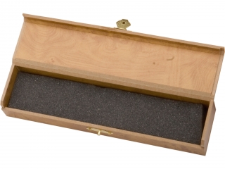 NAVAJA ALBACETEÑA CON VIROLA DE ALUMINIO Y CACHAS DE MADERA ROJA 6,5 CM.