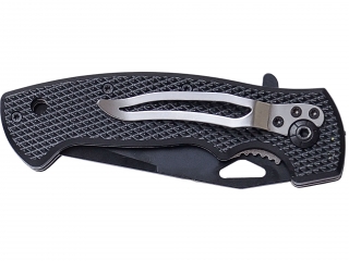COUTEAU PLIANT MANCHE FIBRE NOIR ET LONGUEUR LAME 8 CM