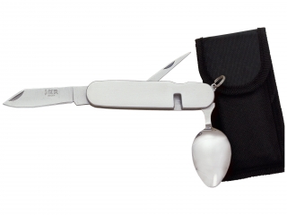 CUBIERTO DE CAMPING CON FUNDA DE NYLON