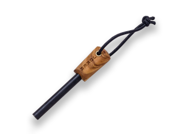 OLIVE HANDLE JOKER EMBER FLAT BUSHCRAFT AND SURVIVAL KNIFE WITH FIRESTEEL