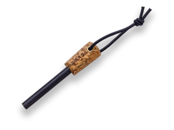 CURLY BIRCH HANDLE JOKER EMBER BUSHCRAFT AND SURVIVAL KNIFE WITH FIRESTEEL